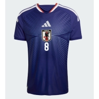 Camiseta Japón Takumi Minamino #8 Primera Equipación Replica Mundial 2026 mangas cortas